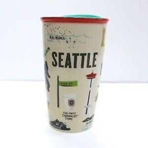 Starbucks Seattle Wall Ceramic Tumbler Mug